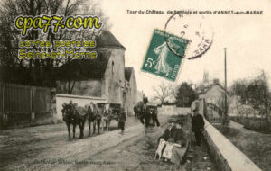 Annet Sur Marne (Seine-et-Marne) - Tour du Château de Sannois et sortie d&rsquo;Annet-sur-Marne