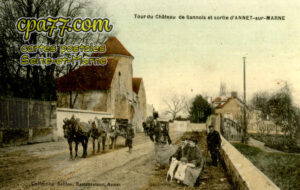Annet Sur Marne (Seine-et-Marne) - Tour du Château de Sannois et sortie d&rsquo;Annet-sur-Marne
