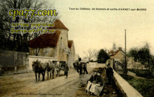 Annet Sur Marne (Seine-et-Marne) - Tour du  Château de Sannois et sortie d&rsquo;Annet-sur-Marne