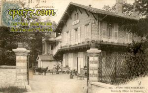 Avon (Seine-et-Marne) - Entrée de l&rsquo;Hôtel des Cascades