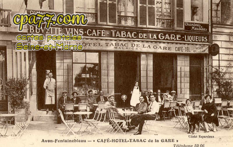 Avon (Seine-et-Marne) - Café-Hôtel-Tabac de la Gare