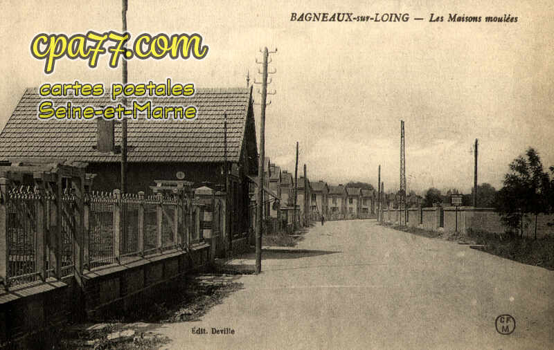 Bagneaux Sur Loing (Seine-et-Marne) - Les Maisons moulées