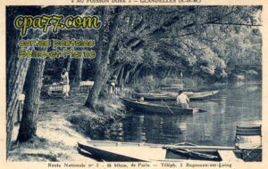 Bagneaux Sur Loing (Seine-et-Marne) - « Au Poisson Doré » – Route Nationale n°7 – 80 kilom. De Paris – Téléph. 3 Bagneaux-sur-Loing