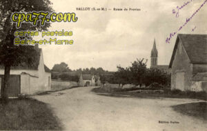 Balloy (Seine-et-Marne) - Route de Provins