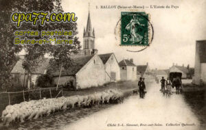 Balloy (Seine-et-Marne) - L&rsquo;entrée du pays