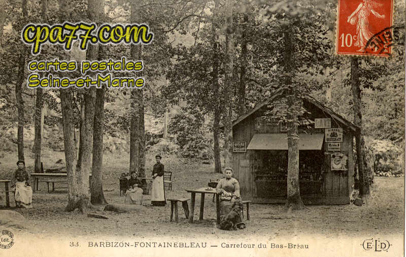 Barbizon (Seine-et-Marne) - Carrefour du Bas-Bréau