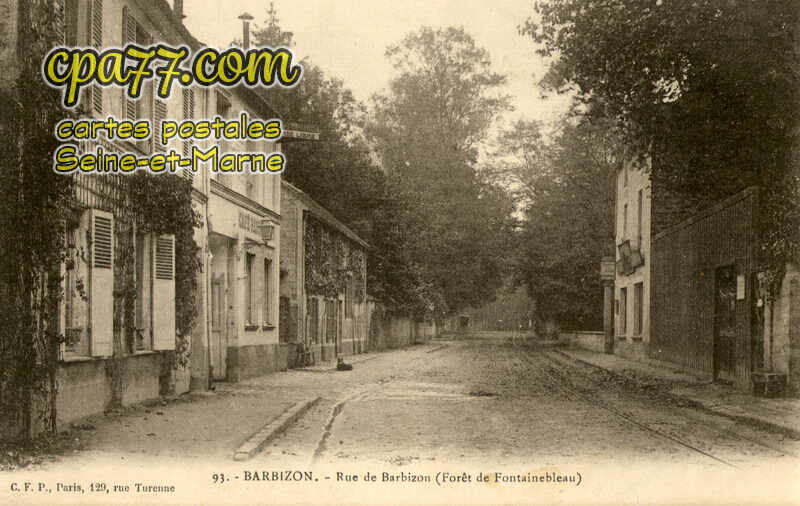 Barbizon (Seine-et-Marne) - Rue de Barbizon (Fôret de Fontainebleau)