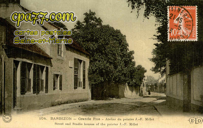 Barbizon (Seine-et-Marne) - Grande-Rue – Atelier du Peintre J.F. Millet