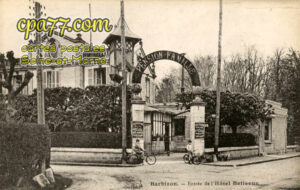 Barbizon (Seine-et-Marne) - Entrée de l&rsquo;Hôtel Bellevue