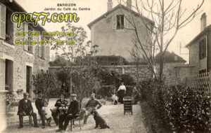 Barbizon (Seine-et-Marne) - Jardin du Café du centre