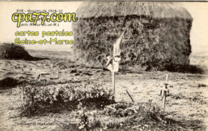 Barcy (Seine-et-Marne) - Guerre de 1914-15 – Tombes de soldats dans la plaine de Barcy près Meaux