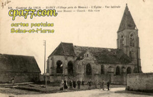 Barcy (Seine-et-Marne) - Guerre de 1914 – Barcy (village près de Meaux) – L’église – Vue latérale