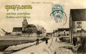 Beauchery St Martin (Seine-et-Marne) - Rue de la gare