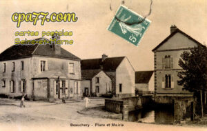 Beauchery St Martin (Seine-et-Marne) - Place et Mairie