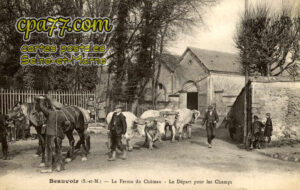 Beauvoir (Seine-et-Marne) - La Ferme du Château – Le Départ pour les Champs