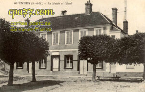 Blennes (Seine-et-Marne) - La Mairie et l&rsquo;Ecole