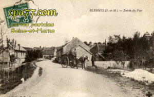 Blennes (Seine-et-Marne) - Entrée du Pays