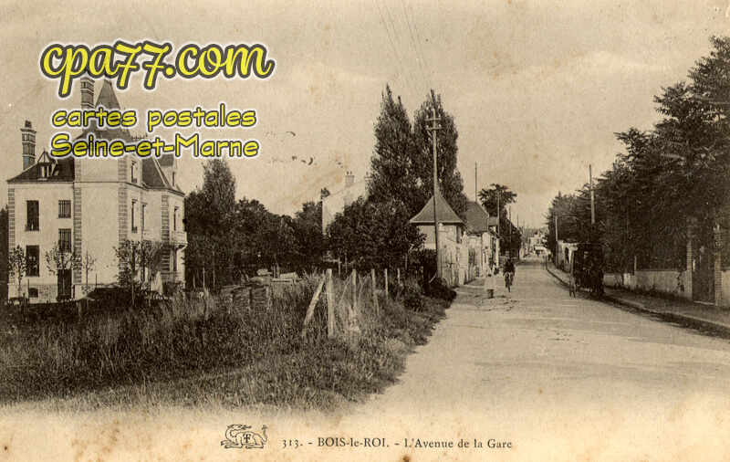 Bois Le Roi (Seine-et-Marne) - L&rsquo;Avenue de la Gare