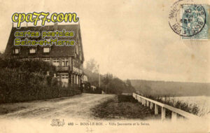 Bois Le Roi (Seine-et-Marne) - Villa Jeannette et la Seine