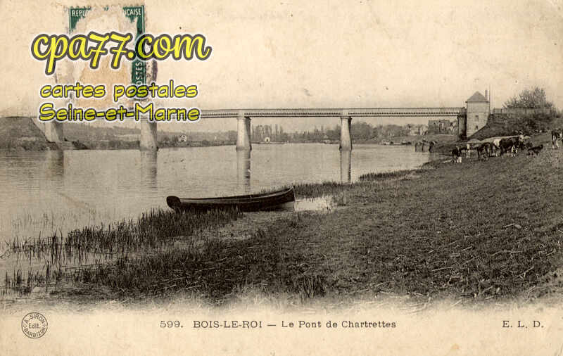 Bois Le Roi (Seine-et-Marne) - Le Pont de Chartrettes (en l&rsquo;état)