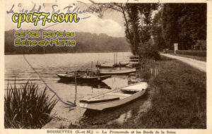 Boissettes (Seine-et-Marne) - La Promenade et les Bords de la Seine