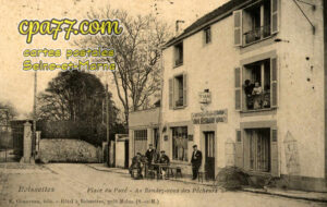Boissettes (Seine-et-Marne) - Place du Pavé – Au Rendez-vous des Pêcheurs (décollée)