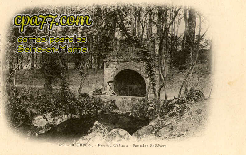 Bourron Marlotte (Seine-et-Marne) - Parc du Château – Fontaine St-Sévère