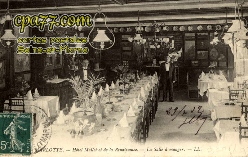 Bourron Marlotte (Seine-et-Marne) - Hôtel Mallet et de la Renaissance – La salle à manger