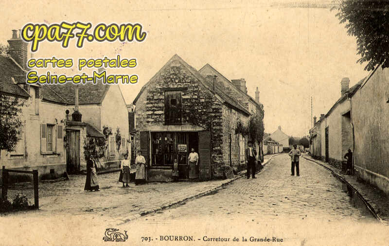 Bourron Marlotte (Seine-et-Marne) - Carrefour de la Grande Rue