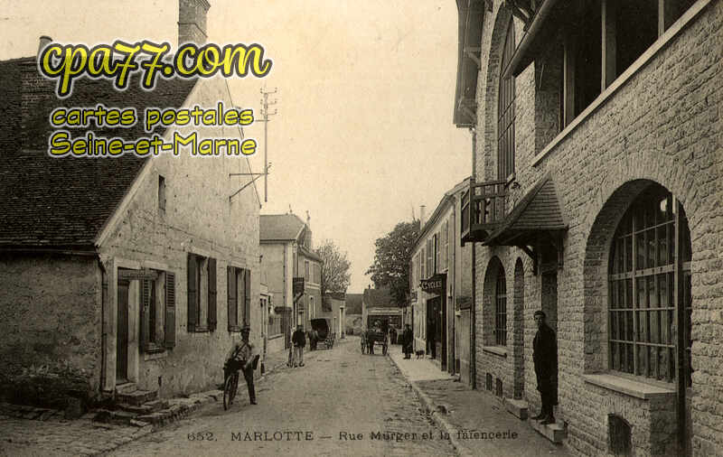Bourron Marlotte (Seine-et-Marne) - Rue Mürger et la Faïencerie