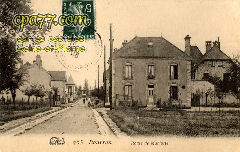 Bourron Marlotte (Seine-et-Marne) - Route de Marlotte