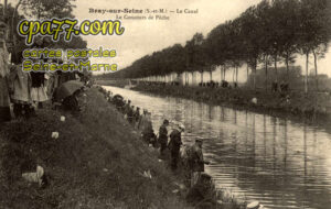 Bray Sur Seine (Seine-et-Marne) - Le Canal – Le Concours de Pêche