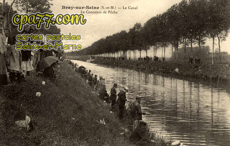Bray Sur Seine (Seine-et-Marne) - Le Canal – Le Concours de Pêche