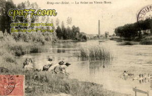 Bray Sur Seine (Seine-et-Marne) - La Seine au Vieux-Mouy