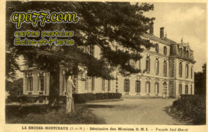La Brosse Montceaux (Seine-et-Marne) - Séminaire des Missions O.M.I. – Façade Sud-Ouest