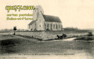 Buthiers (Seine-et-Marne) - Environs de Malesherbes – Eglise de Buthiers