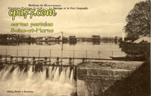 Cannes Écluse (Seine-et-Marne) - Environs de Montereau – Le Barrage et le Pont Suspendu