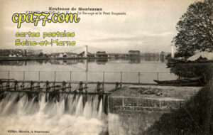 Cannes Écluse (Seine-et-Marne) - Environs de Montereau – Le Barrage et le Pont Suspendu