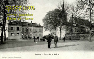 Cannes Écluse (Seine-et-Marne) - Place de la Mairie