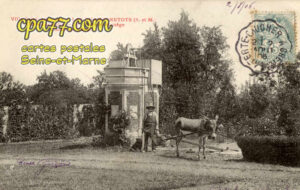 Chailly En Brie (Seine-et-Marne) - Villa Saint-Ambroise – Les Champtretots – Colonie scolaire – Puits et Manège – Lisette au travail