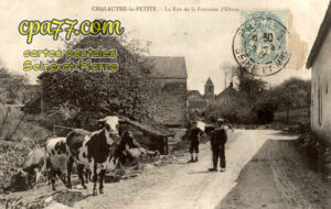Chalautre La Petite (Seine-et-Marne) - La Rue de la Fontaine d&rsquo;Orson