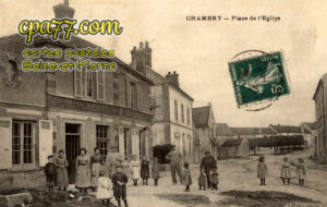 Chambry (Seine-et-Marne) - Place de l&rsquo;église