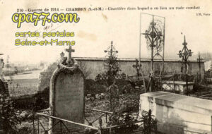 Chambry (Seine-et-Marne) - Guerre de 1914 – Cimetière dans lequel a eu lieu un rude combat.
