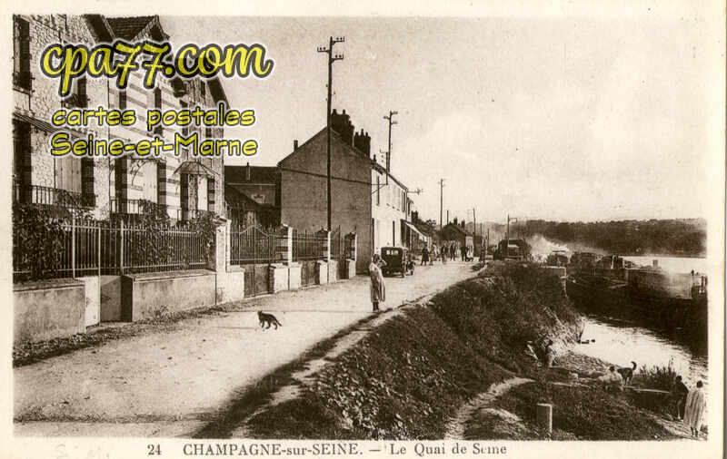 Champagne Sur Seine (Seine-et-Marne) - Le Quai de Seine