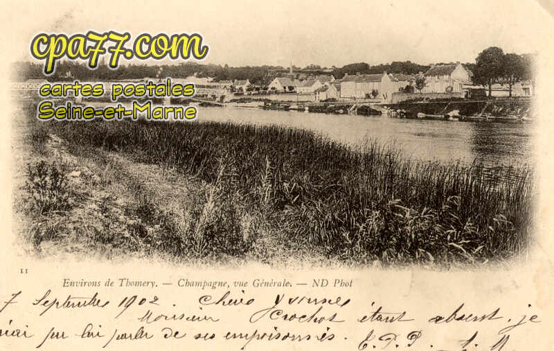 Champagne Sur Seine (Seine-et-Marne) - Environs de Thomery – Champagne, vue générale
