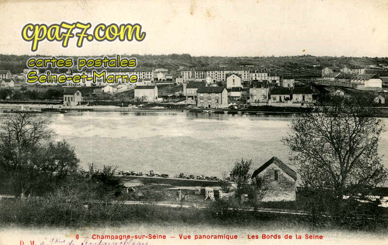 Champagne Sur Seine (Seine-et-Marne) - Vue panoramique – Les Bords de la Seine