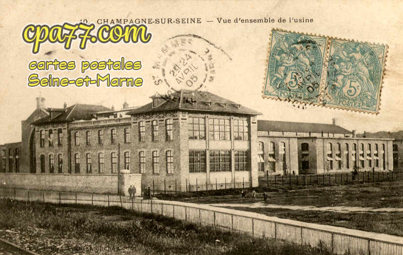 Champagne Sur Seine (Seine-et-Marne) - Vue d&rsquo;ensemble de l&rsquo;usine