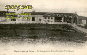 Champagne Sur Seine (Seine-et-Marne) - Vue d&rsquo;ensemble des Usines Schneider (Cie du Creusot)
