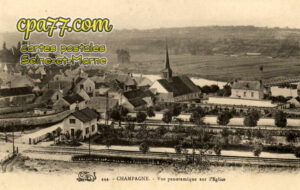Champagne Sur Seine (Seine-et-Marne) - Vue panoramique sur l&rsquo;Eglise
