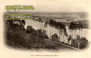 Champagne Sur Seine (Seine-et-Marne) - Panorama sur Champagne-s/-Seine